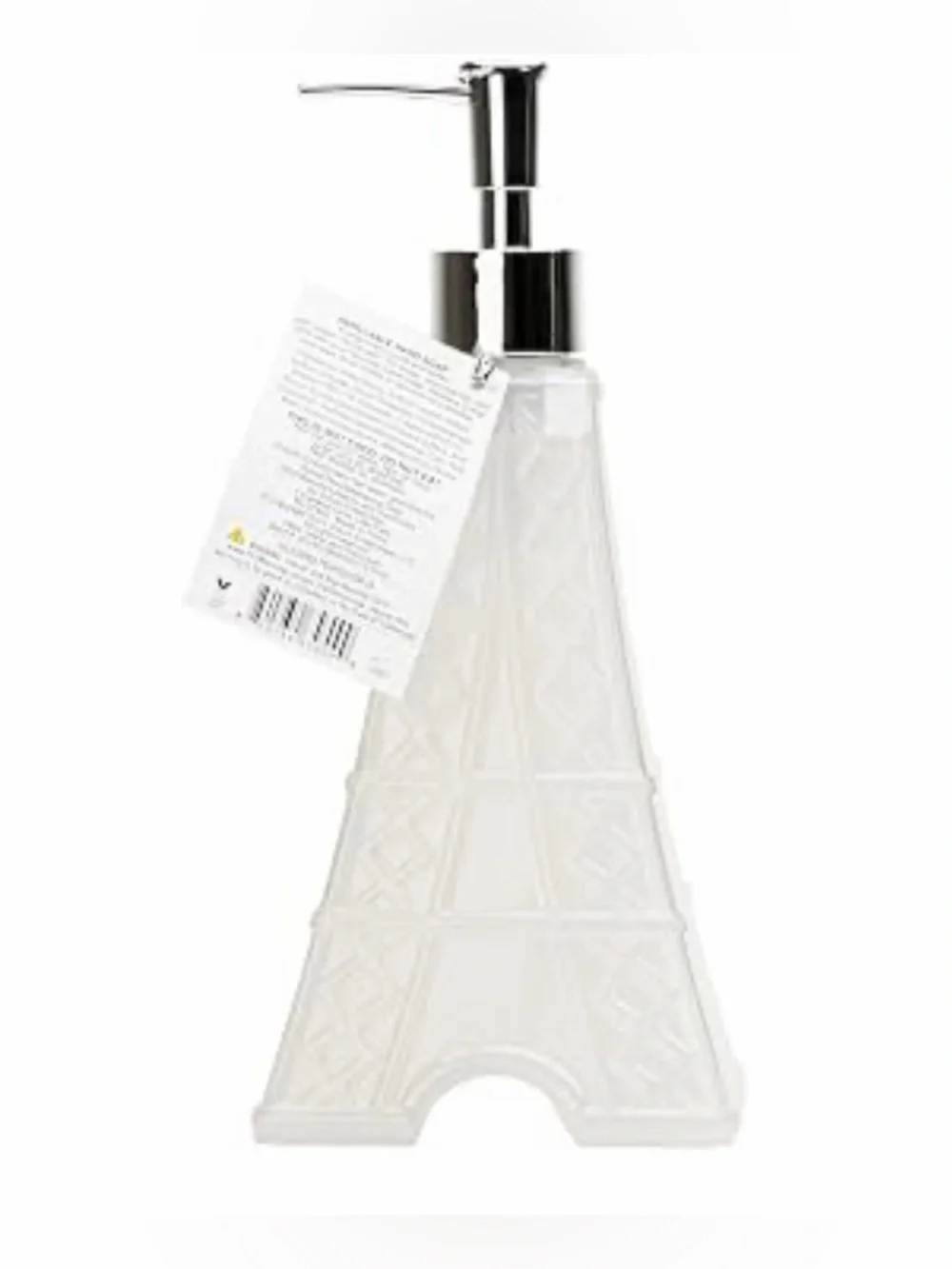 French Vanilla Paris Tower Hand Soap Dispenser with Chrome Pump